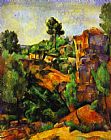 Paul Cezanne Canyon of Bibemus painting